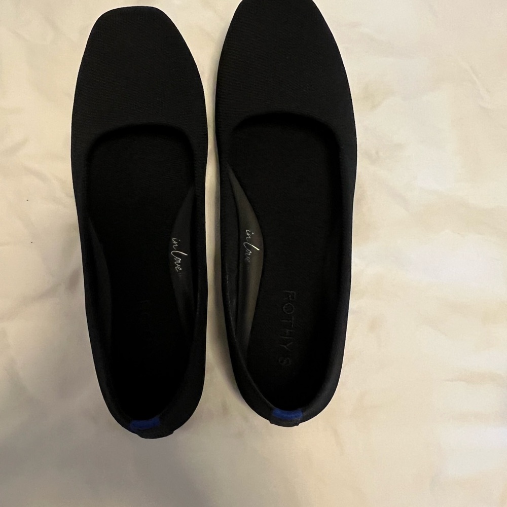 Rothy's Black Flats. The Max Square